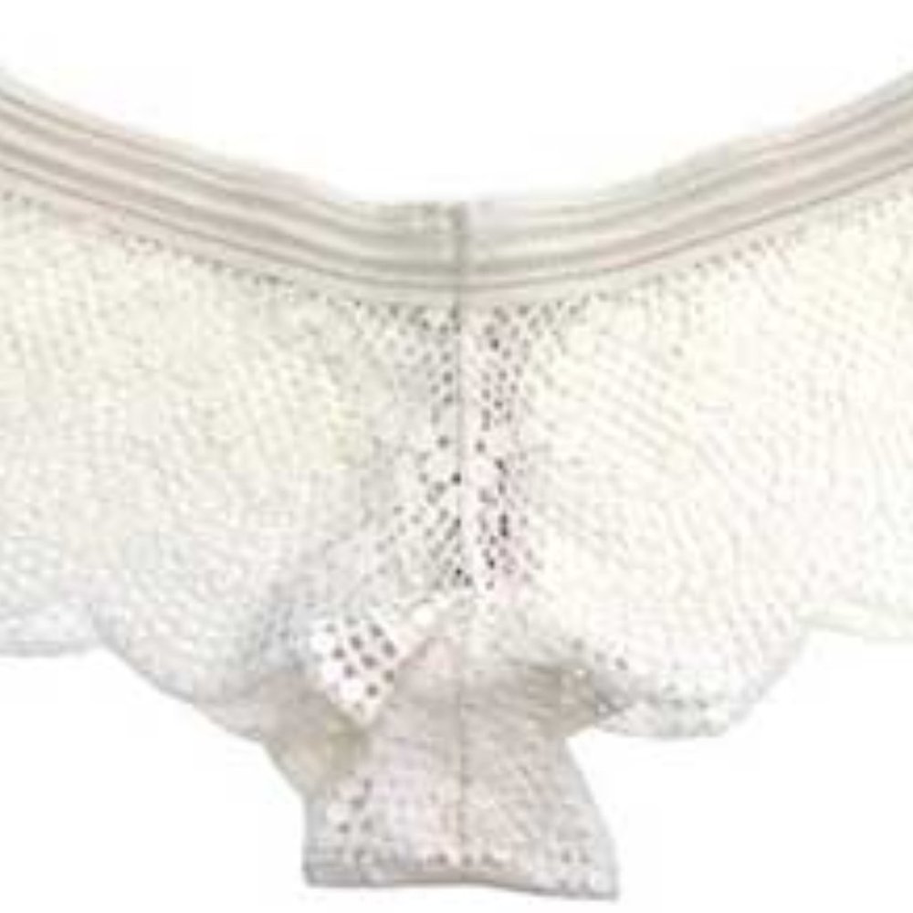 Dream Angels Coconut White Fishnet Shortie Panty